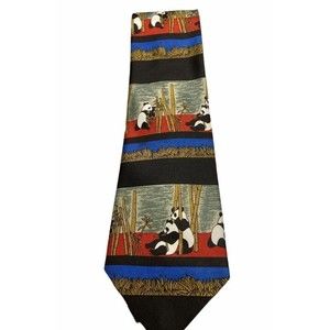 Panda Bear Mens Next Hand Made Necktie
